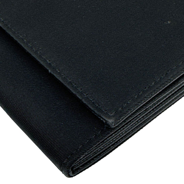 PRADA Continental Flap Tessuto Nylon Wallet Black