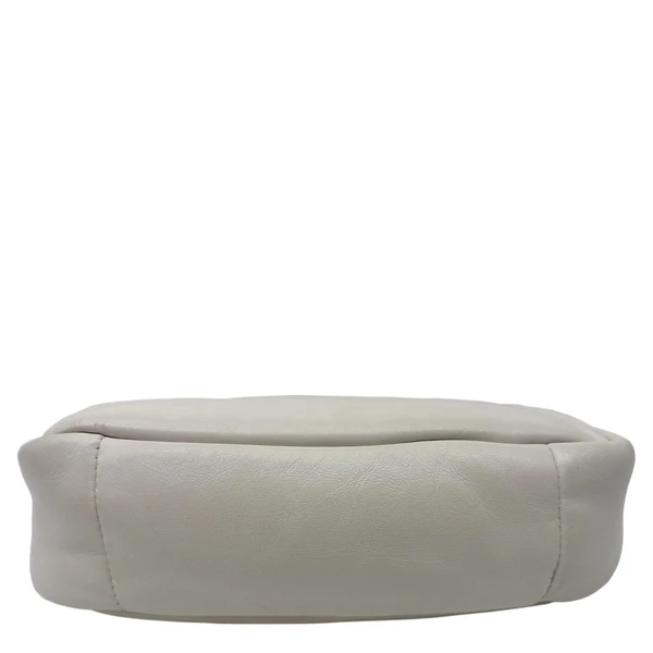 PRADA Mini Padded Soft Nappa Leather Shoulder Bag White