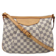 LOUIS VUITTON Siracusa PM Damier Azur Shoulder Bag White