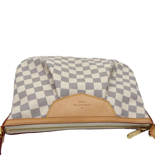LOUIS VUITTON Siracusa PM Damier Azur Shoulder Bag White