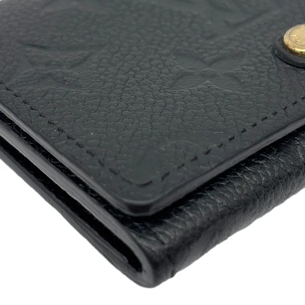 LOUIS VUITTON Monogram Empreinte Leather Business Card Holder Black