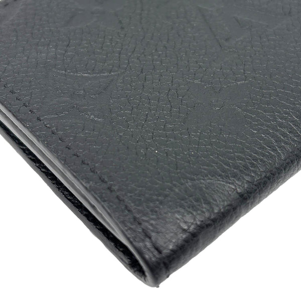 LOUIS VUITTON Monogram Empreinte Leather Business Card Holder Black