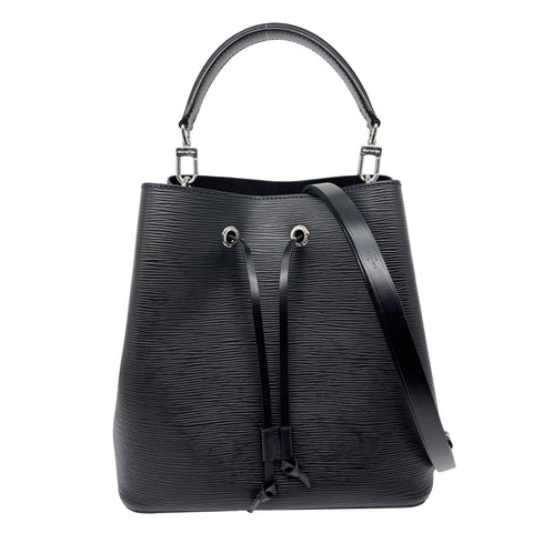 LOUIS VUITTON NeoNoe MM Epi Leather Shoulder Bag Black