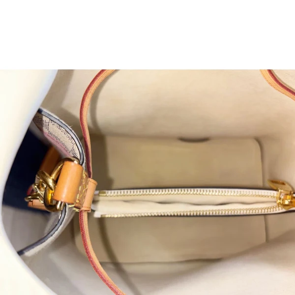 LOUIS VUITTON Neonoe Summer Trunks Damier Azur Crossbody Bag White
