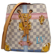 LOUIS VUITTON Neonoe Summer Trunks Damier Azur Crossbody Bag White