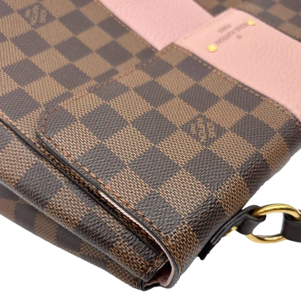 LOUIS VUITTON Bond Street Damier Ebene Crossbody Bag Magnolia