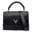 LOUIS VUITTON Very One Handle Monogram Leather Shoulder Bag Black