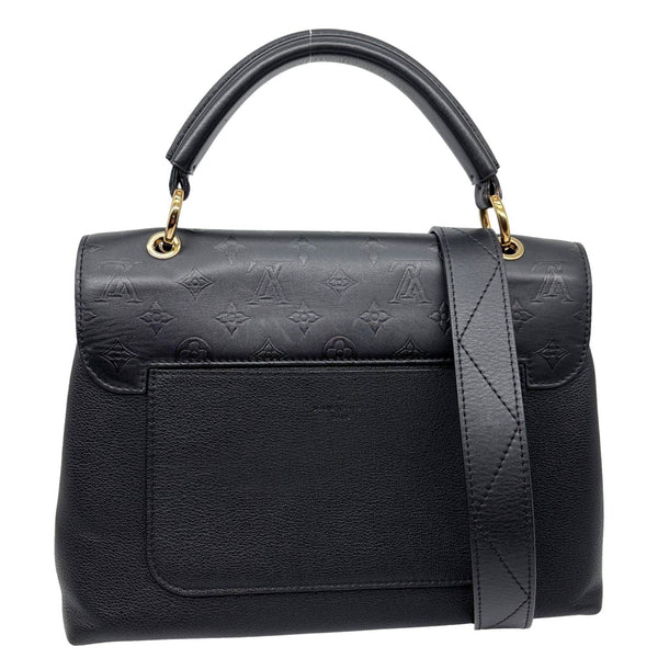 LOUIS VUITTON Very One Handle Monogram Leather Shoulder Bag Black