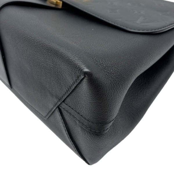 LOUIS VUITTON Very One Handle Monogram Leather Shoulder Bag Black