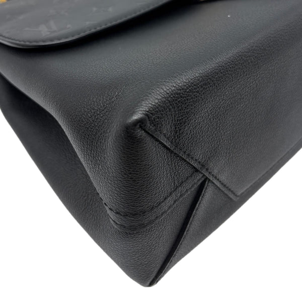 LOUIS VUITTON Very One Handle Monogram Leather Shoulder Bag Black