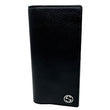 GUCCI GG Interlocking Leather Long Wallet Black 610467