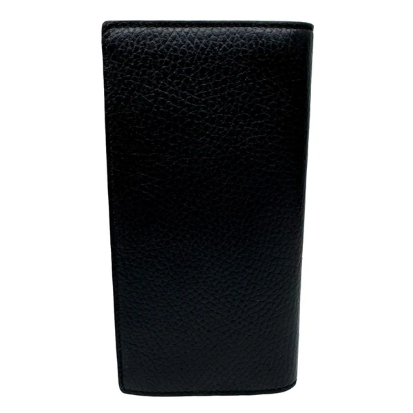 GUCCI GG Interlocking Leather Long Wallet Black 610467