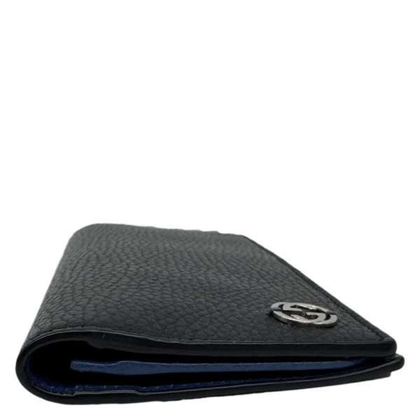 GUCCI GG Interlocking Leather Long Wallet Black 610467