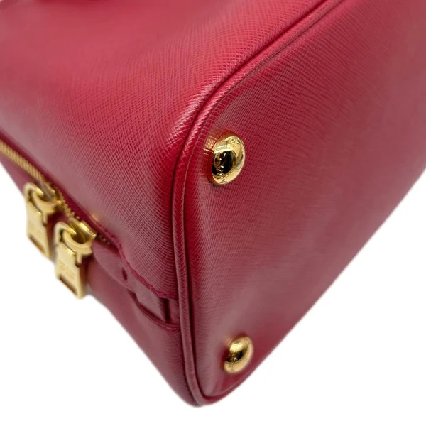 PRADA Promenade Medium Saffiano Lux Leather Shoulder Bag Red