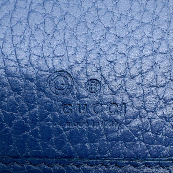 GUCCI GG Interlocking Leather Long Wallet Black 610467