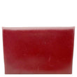 HERMES Duo Calfskin Leather Compact Card Holder Bordeaux