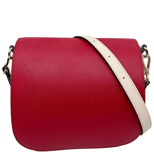 MCM Patricia Small Visetos Canvas Crossbody Bag Red