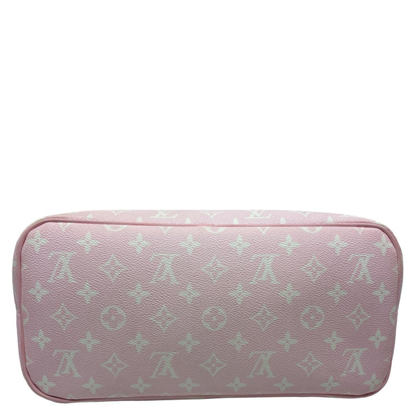 LOUIS VUITTON Neverfull Escale MM Pastel Monogram Giant Canvas Shoulder Bag Multicolor
