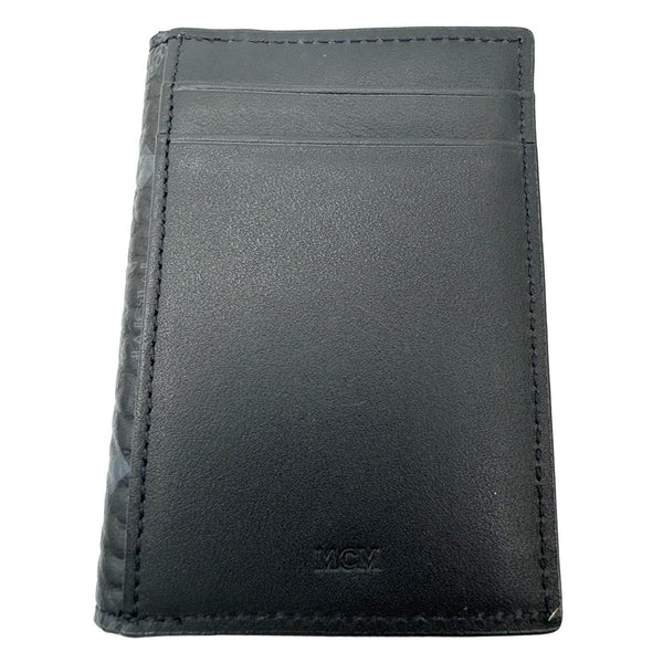 MCM Aren Visetos Coated Canvas Card Holder Black