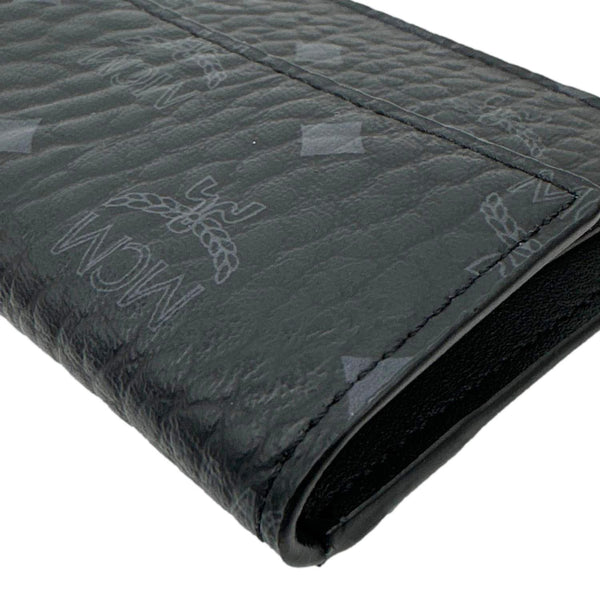 MCM Aren Visetos Coated Canvas Card Holder Black