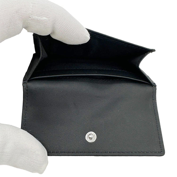 MCM Aren Visetos Coated Canvas Card Holder Black