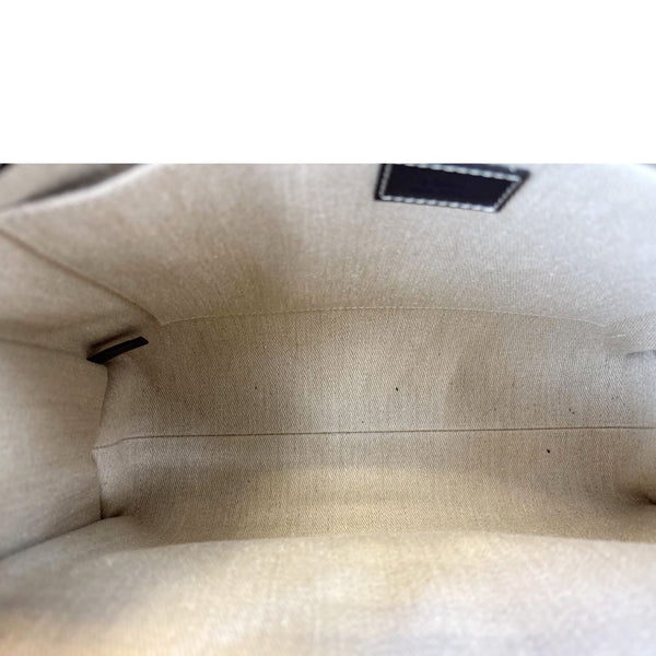 CHLOE Woody Medium Linen Canvas Tote Bag Cream