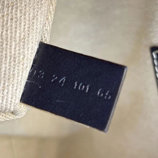 CHLOE Woody Medium Linen Canvas Tote Bag Cream