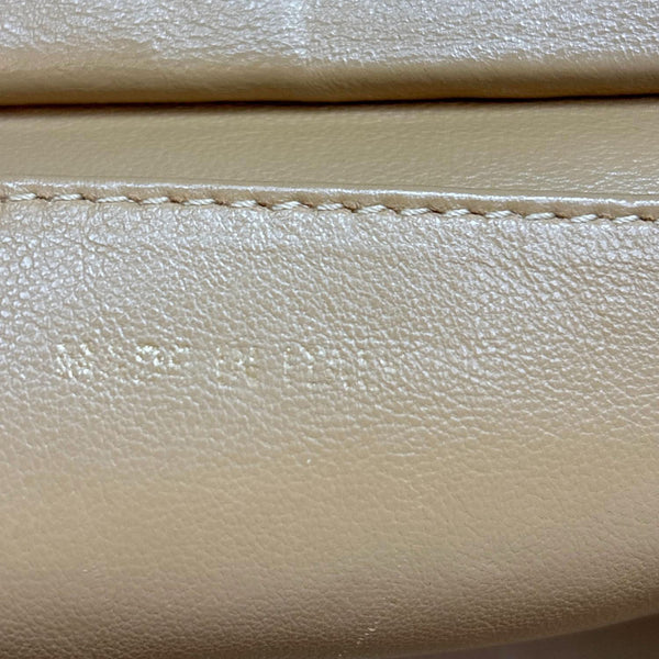 CHANEL Petite Timeless Quilted Caviar Leather Tote Bag Beige