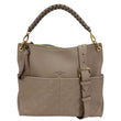 LOUIS VUITTON Maida Monogram Empreinte Leather Hobo Shoulder Bag Beige