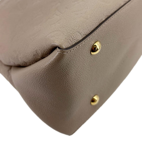 LOUIS VUITTON Maida Monogram Empreinte Leather Hobo Shoulder Bag Beige