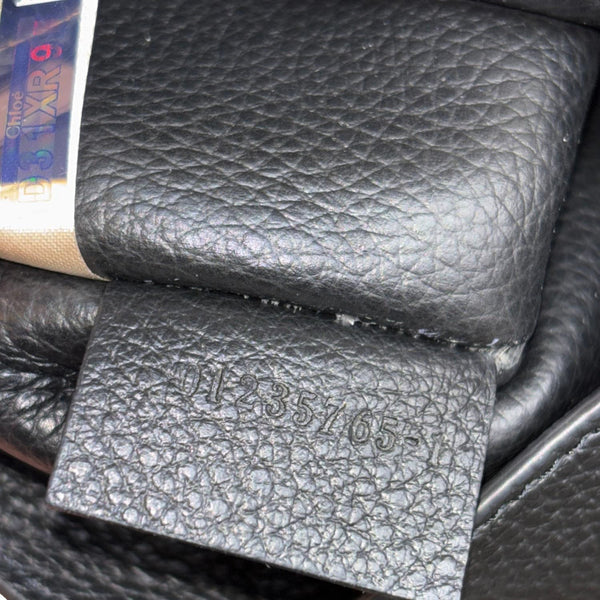 CHLOE Sense Grained Calfskin Leather Tote Bag Black