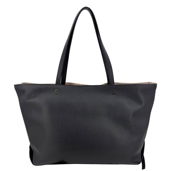 CHLOE Sense Grained Calfskin Leather Tote Bag Black