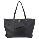 CHLOE Sense Grained Calfskin Leather Tote Bag Black
