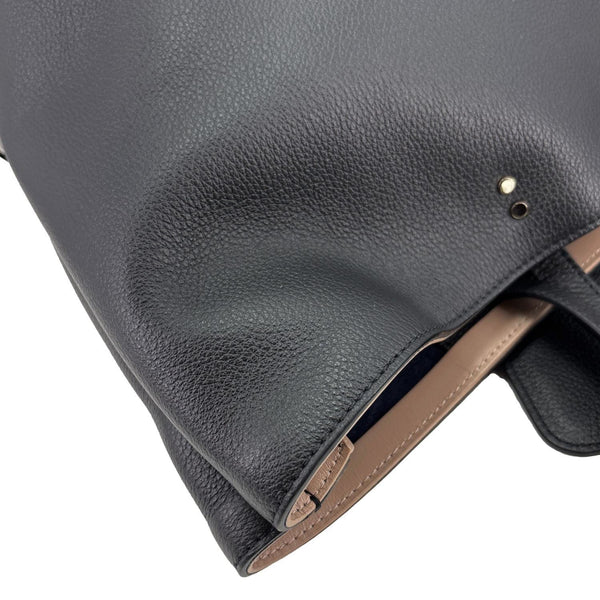 CHLOE Sense Grained Calfskin Leather Tote Bag Black