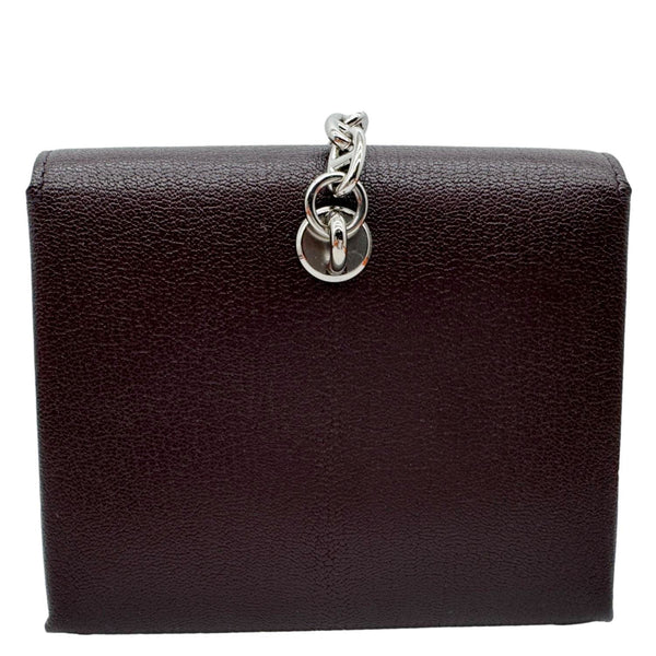 HERMES D'Ancre Chamkila Goatskin Leather Long Wallet Brown