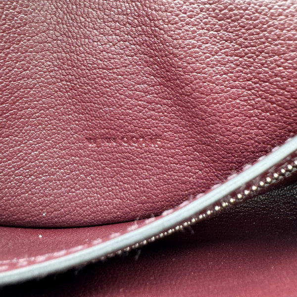 HERMES D'Ancre Chamkila Goatskin Leather Long Wallet Brown