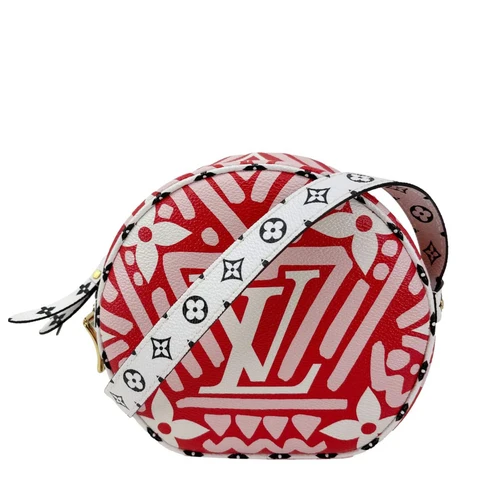 LOUIS VUITTON Boite Chapeau Souple PM Giant Crafty Monogram Canvas Shoulder Bag Red