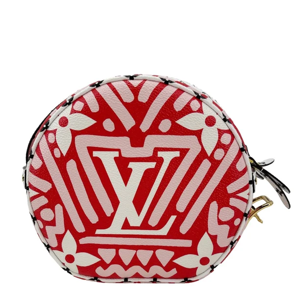 LOUIS VUITTON Boite Chapeau Souple PM Giant Crafty Monogram Canvas Shoulder Bag Red