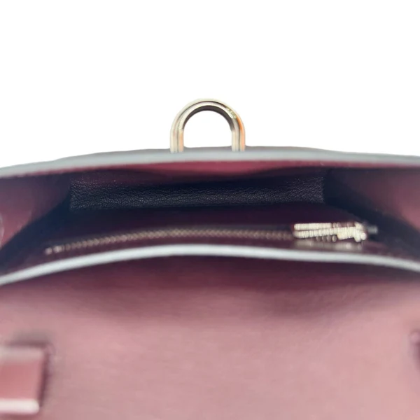 HERMES D'Ancre Chamkila Goatskin Leather Long Wallet Brown