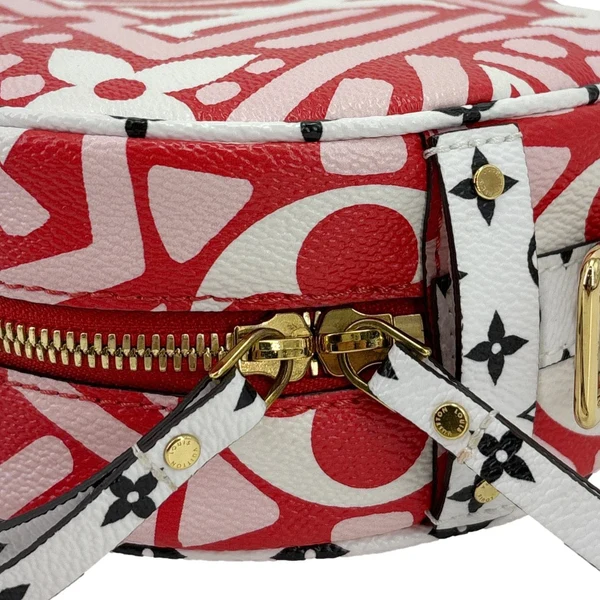 LOUIS VUITTON Boite Chapeau Souple PM Giant Crafty Monogram Canvas Shoulder Bag Red