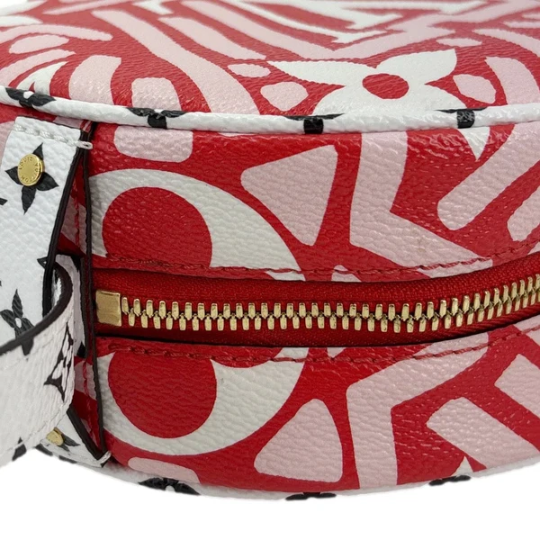 LOUIS VUITTON Boite Chapeau Souple PM Giant Crafty Monogram Canvas Shoulder Bag Red