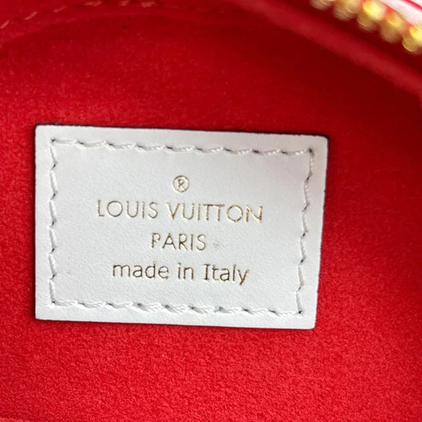 LOUIS VUITTON Boite Chapeau Souple PM Giant Crafty Monogram Canvas Shoulder Bag Red