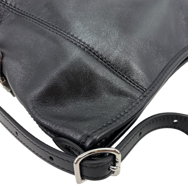 LOUIS VUITTON Carryall Vibe East West Lambskin Leather Shoulder Bag Black