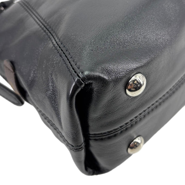 LOUIS VUITTON Carryall Vibe East West Lambskin Leather Shoulder Bag Black
