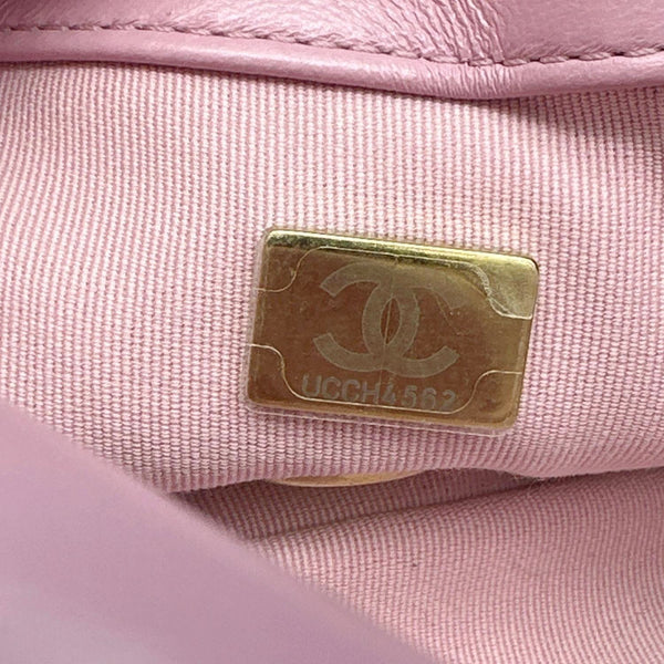 CHANEL CC Flap Candy Chain Mini Quilted Lambskin Leather Crossbody Bag Pink