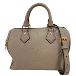 LOUIS VUITTON Speedy 25 Bandouliere Monogram Empreinte Shoulder Bag Beige