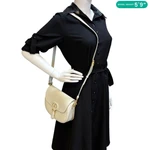 CHRISTIAN DIOR Bobby Medium Calfskin Leather Shoulder Bag Off White