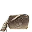 GUCCI Blondie Small Leather Camera Crossbody Bag Gold 742360