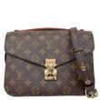 LOUIS VUITTON Metis Pochette Monogram Canvas Crossbody Bag Brown