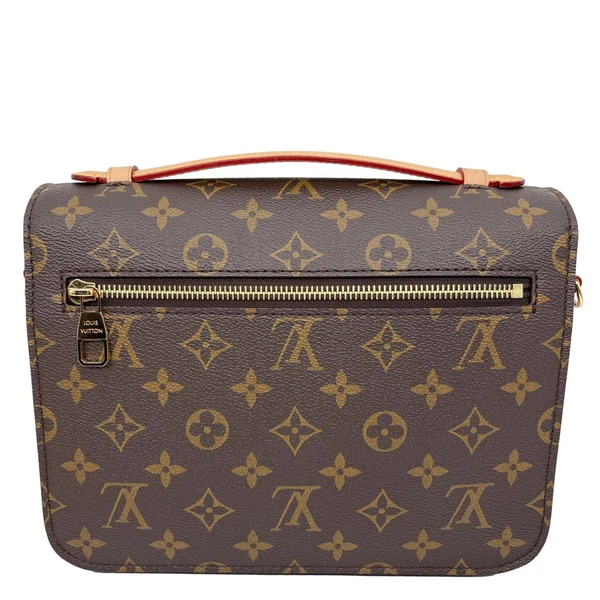 LOUIS VUITTON Metis Pochette Monogram Canvas Crossbody Bag Brown